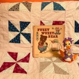 画像: Triangle flower vintage patchwork quiltcover