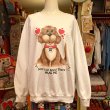 画像1: HUG ME Dog printed vintage sweat