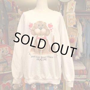 画像: HUG ME Dog printed vintage sweat