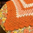 画像4: OR/WH Crochet blanket