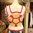 画像3: Vintage Granny flower motif knit vest