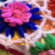 画像4: Vintage colorful flower knit rug