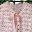 画像2: Baby pink crochet cardigan