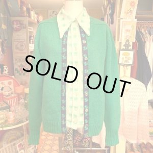 画像: Vintage frog pattern cardigan bagged
