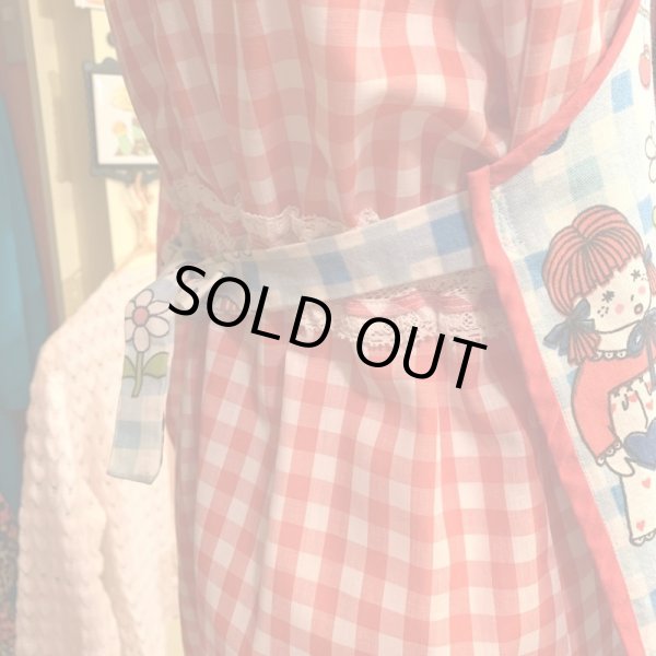 画像3: Vintage Girl&Boy gingham check apron