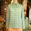 画像1: Vintage tulip poly shirt