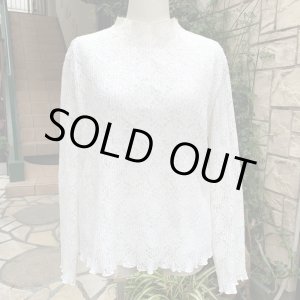 画像: Wh Flower lace top