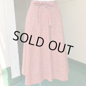 画像: Flower pattern ribbonbelt skirt