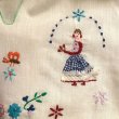 画像3: (SALE) Girl Flower embroidery patch cutoff top