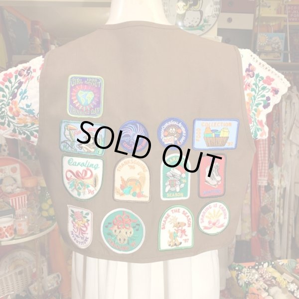 画像1: USA Vintage girl scout vest