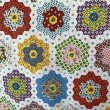 画像4: Vintage patchwork flower pattern tablecloth