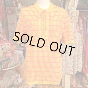 画像: OR/YE Laceup summer knit top