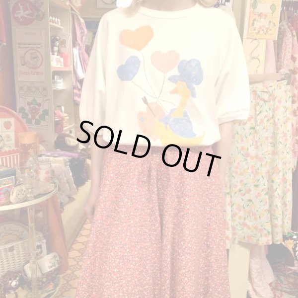 画像3: Vintage Heatballoon drawing duck printed short sleeve sweat