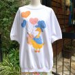 画像1: Vintage Heatballoon drawing duck printed short sleeve sweat