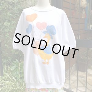 画像: Vintage Heatballoon drawing duck printed short sleeve sweat