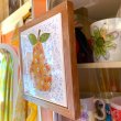 画像2: Vintage Flower pear wall hanging