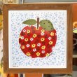 画像1: Vintage Flower apple wall hanging