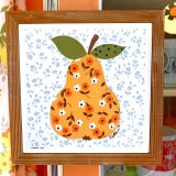 画像: Vintage Flower pear wall hanging