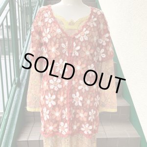 画像: Vintage Flower crochet cardigan