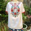 画像1: Vintage Hungary kalocsa embroidery top