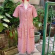 画像1: 70'S Scalloped lace front open dress