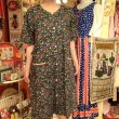 画像4: Vintage flower pattern front open dress