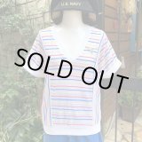 画像: (SALE) Vintage 3color border snoopy patch top