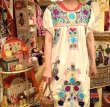 画像11: Vintage Wh mexican embroidery dress