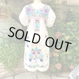 画像: Vintage Wh mexican embroidery dress