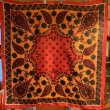 画像1: Vintage Flower paisley scarf