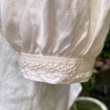 画像2: Vintage white cotton balloon sleeve blouse