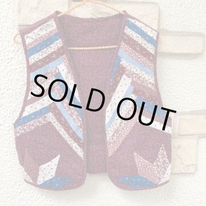 画像: Vintage reversible patchwork vest