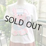 画像: Easter rabbit paint printed tee