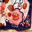 画像3: Vintage Navy・Pink flower pattern scarf