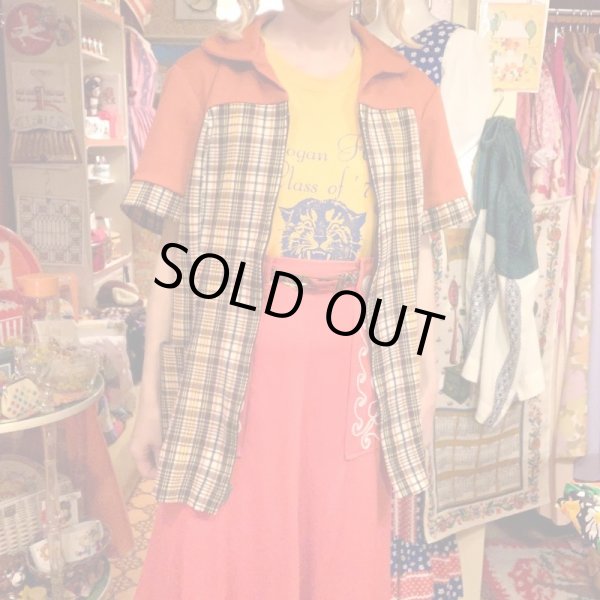 画像1: Vintage Plaid switch top