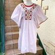 画像2: Vintage butterfly sleeve embroidery tunic dress