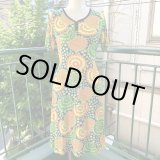 画像: 70'S Vintage popflower pattern dress