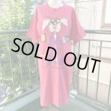 画像: Vintage Good morning rabbit printed tee dress