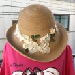 画像2: Vintage flower decoration straw hat