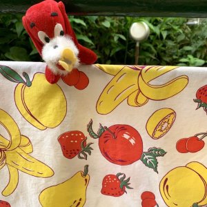 画像: Vintage Fruit pattern cloth