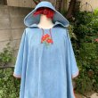 画像5: Vintage Flower embroidery hooded poncho