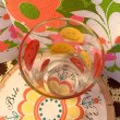 画像2: Vintage RD/YE Smile glass