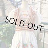 画像: Vintage OR/BG crochet  halter neck top