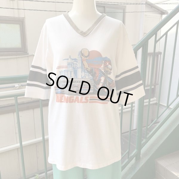 画像1: Vintage football tee