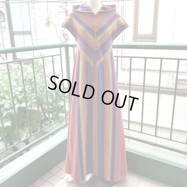 画像1: Vintage multicolor cotton dress