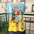 画像1: (SALE)Vintage bugs bunny double sided printed tee