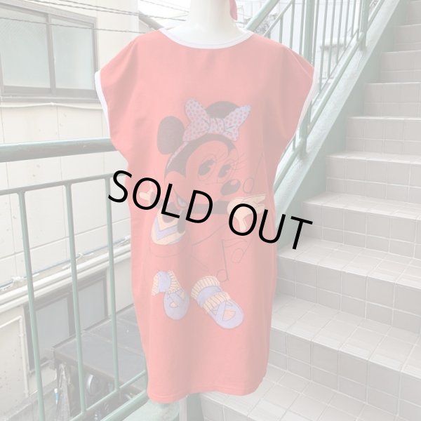 画像1: （SALE）Vintage Minnie sleeveless big tee