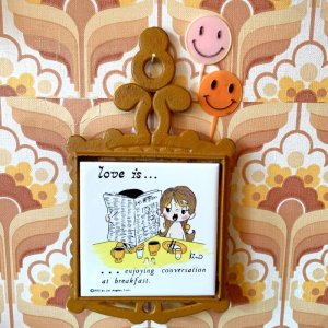 画像: 1972  Vintage Love is・・trivet