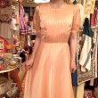 画像10: (SALE)Pearl orange small polka dots sheer stripe dress