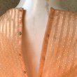 画像9: (SALE)Pearl orange small polka dots sheer stripe dress